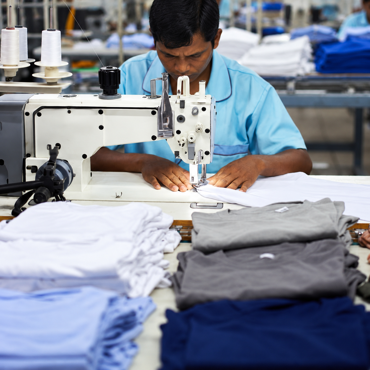 Quality inspection of garment stitching and measurements